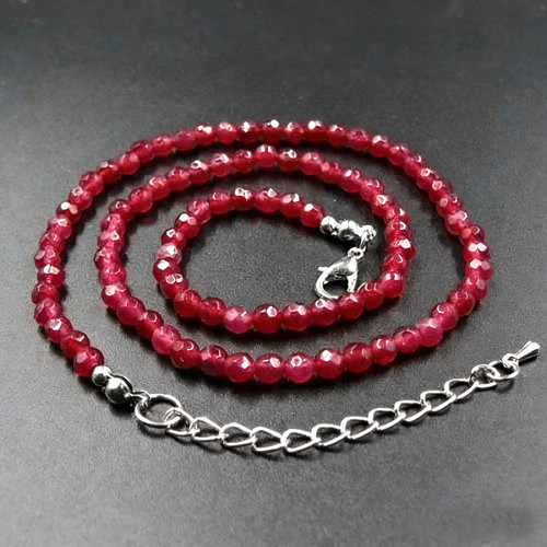Rubin kette halskette rund - halskette,
