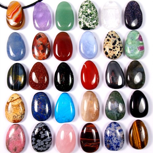 Cabochon anhänger edelstein - -,