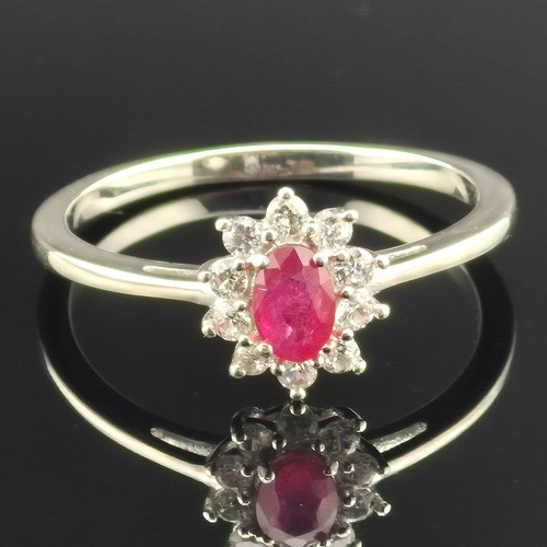 925 ring afrikanischer rubin - ring,