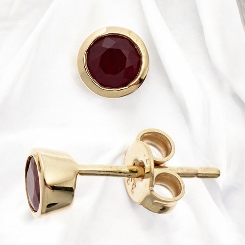 Ohrstecker rund 333 - , gold