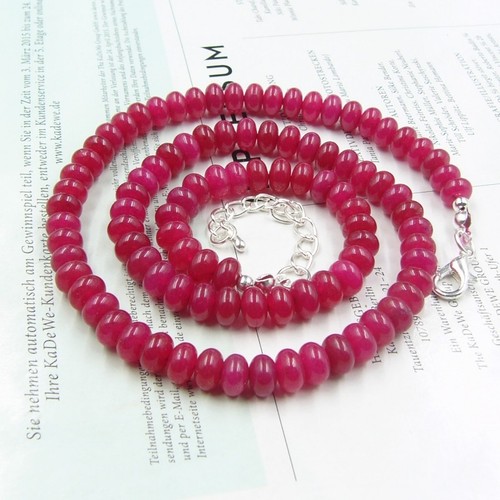 Rubin kette halskette rondelle - kette,