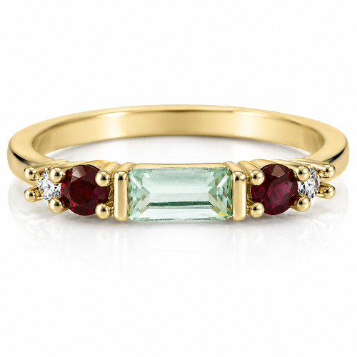 Schmaler ring gold bunte - schmaler,