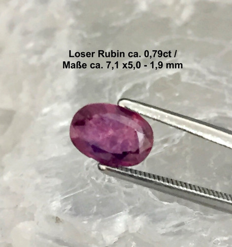 Wertvoller loser rubin - wertvoller,