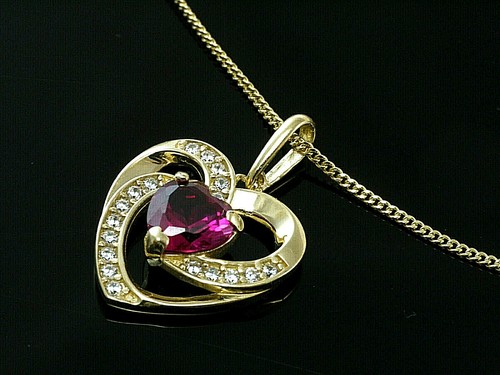 Goldkette mit herz - mit,