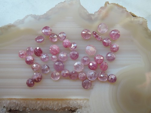 Posten echte rubine rund - rubine,