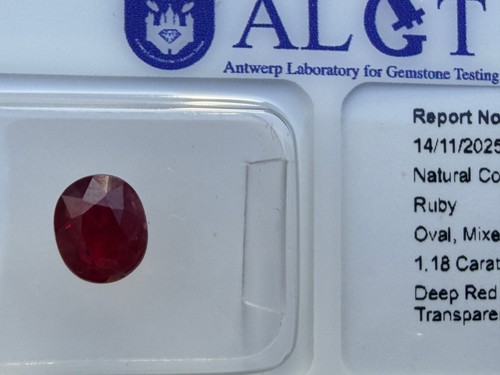 Natural red ruby - natural, /1.18