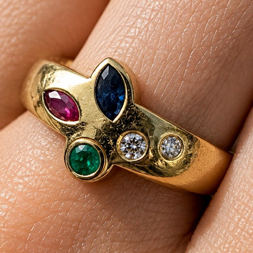 Ring 14k gelbgold mit - gelbgold,