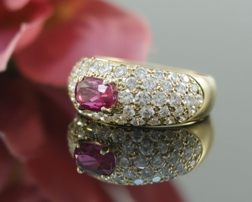 Rubin brillant ring - brillant, /