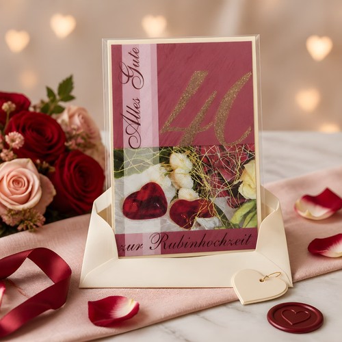 Zur rubinhochzeit jahre - 40,